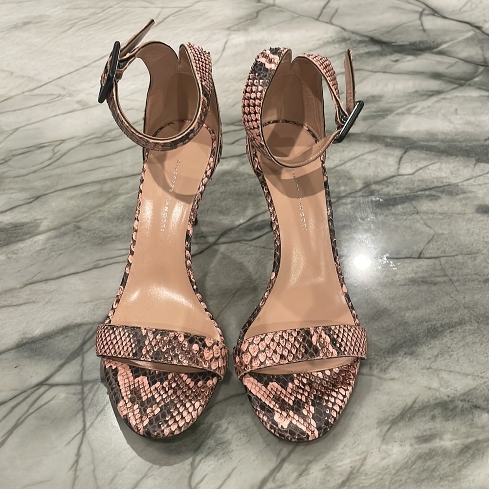 Giuseppe Zanotti snake skin sandal